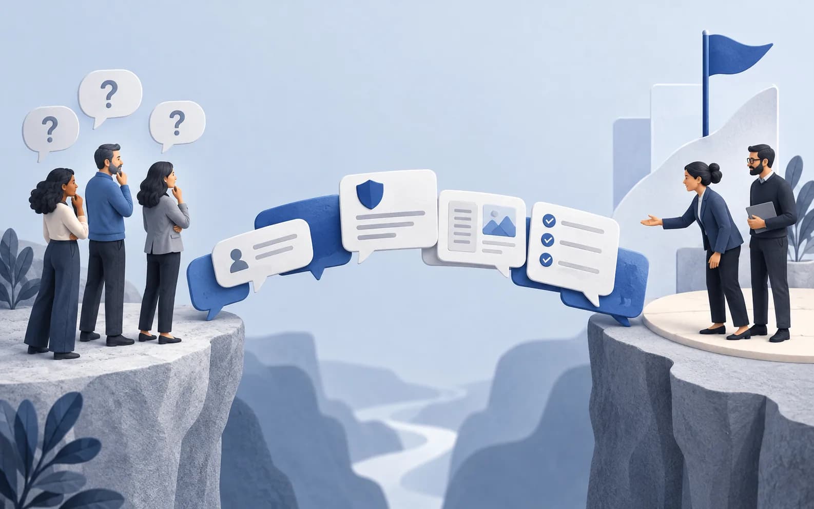 B2B social engagement that helps buyers evaluate a decision
